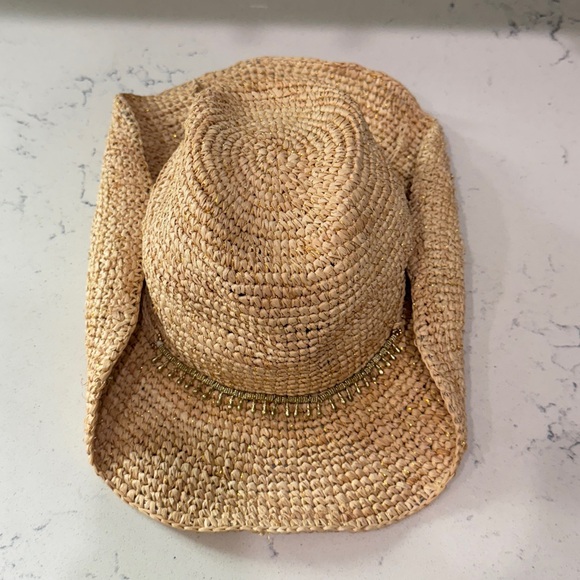 florabella Kendra Lux Hat Natural Gold Straw Cowgirl Cowboy Cow Girl Boy Western - Picture 6 of 11